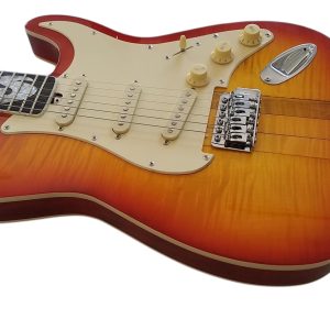 Alternative view of Custom Regent Hamiltone Stevie Cherry Sunburst Finish Guitar