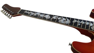Custom Opal SRV Cherry Sunburst Finish Guitar - Image 5