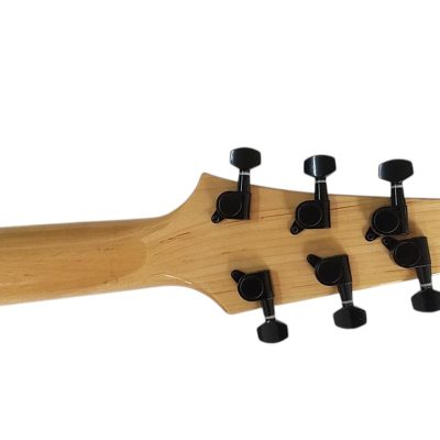 Custom Titan PT Blackjack 1953 String Thru Black Aged White Electric Guitar - Image 4
