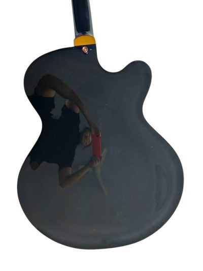 Custom Sovereign G6136T Hollow Body Single Cut Black Falcon Vibrato Tailpiece Guitar - Image 3