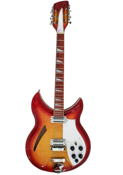 Custom Nova Fireglo 381V69 Semi Hollow 12 String Electric Guitar - Image 5