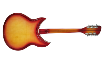 Custom Nova Fireglo 381V69 Semi Hollow 12 String Electric Guitar - Image 8