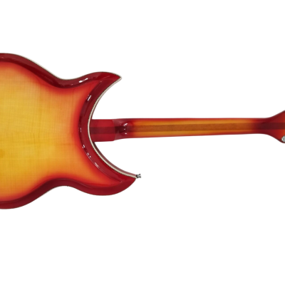 Custom Nova Fireglo 381V69 Semi Hollow 12 String Electric Guitar - Image 8