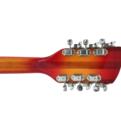 Custom Nova Fireglo 381V69 Semi Hollow 12 String Electric Guitar - Image 6