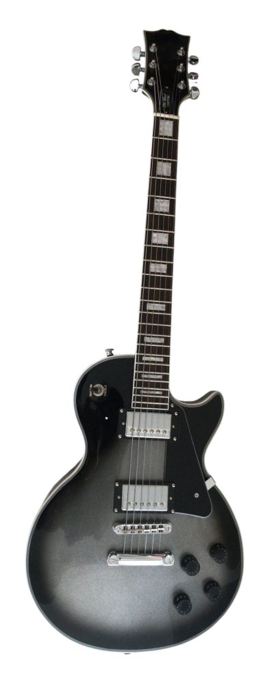 Custom Crown Adam Jones Silverburst 2 Pickups Electric Guitar Tear Drop - Image 8