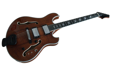 Custom Vesper Languedoc Region Trey Fhole Koa Bracing Inside Electric Guitar - Image 2