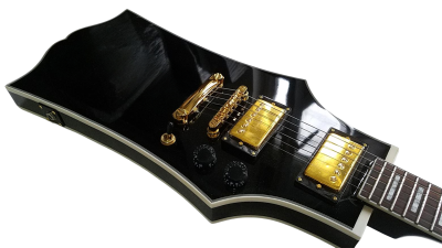 Custom Crown Justin Black Beauty The Darkness Hawkins Guitar - Image 4