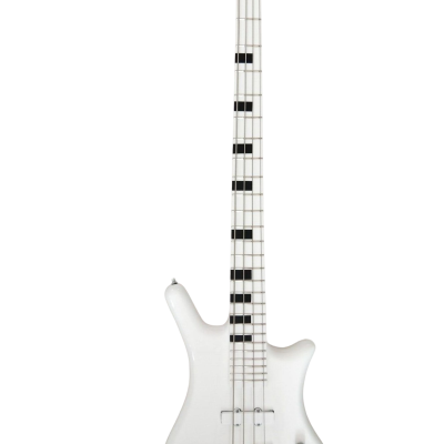 Custom Pulse Corvette Prince White 4 String Bass - Image 7