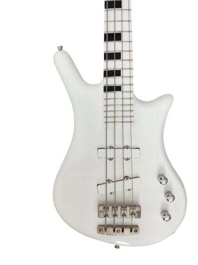 Custom Pulse Corvette Prince White 4 String Bass