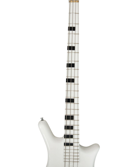 Custom Pulse Corvette Prince White 4 String Bass - Image 6