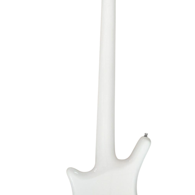 Custom Pulse Corvette Prince White 4 String Bass - Image 4