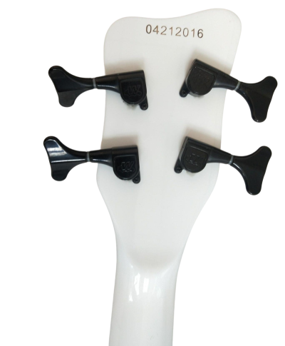 Custom Pulse Corvette Prince White 4 String Bass - Image 3