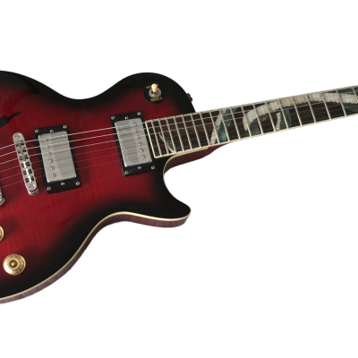 Custom Crown Black Red Burst Flame Maple Top Snakepit Slash Electric Guitar - Image 5