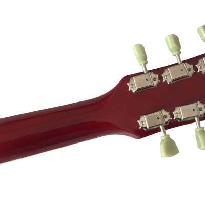 Custom Crown Black Red Burst Flame Maple Top Snakepit Slash Electric Guitar - Image 4