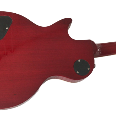 Custom Crown Black Red Burst Flame Maple Top Snakepit Slash Electric Guitar - Image 7