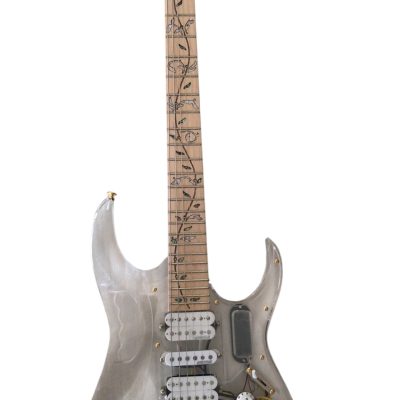 Custom Axis Plexiglass Acrylic Lucite LED Tremolo Guitar Jem Tree Of Life Inlay - Image 3