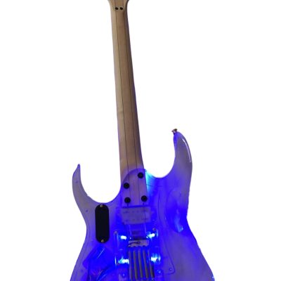 Custom Axis Plexiglass Acrylic Lucite LED Tremolo Guitar Jem Tree Of Life Inlay - Image 5
