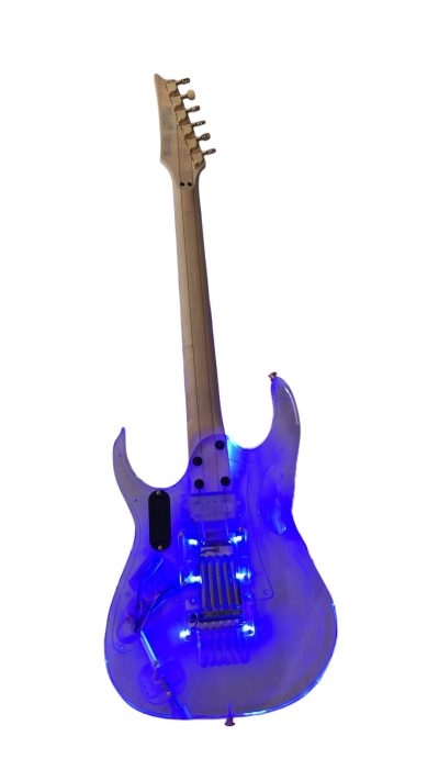 Custom Axis Plexiglass Acrylic Lucite LED Tremolo Guitar Jem Tree Of Life Inlay - Image 5