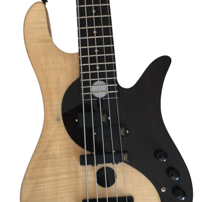 Custom Solis Victor Yin Yang Deluxe 5 String Dual Tone Wood Bass
