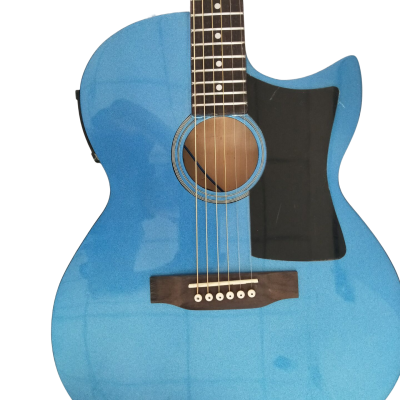 Custom Vile Barry S4CE BG Guild Pelham Blue Songbird Acoustic Electric Guitar