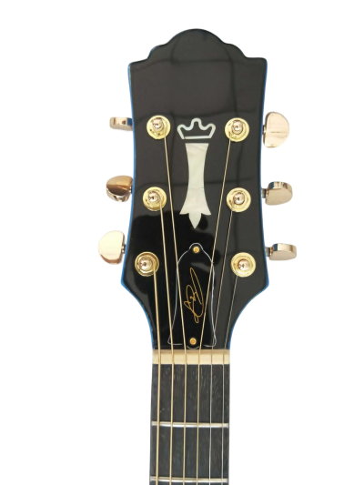Custom Vile Barry S4CE BG Guild Blue Songbird Acoustic Electric Guitar - Image 3
