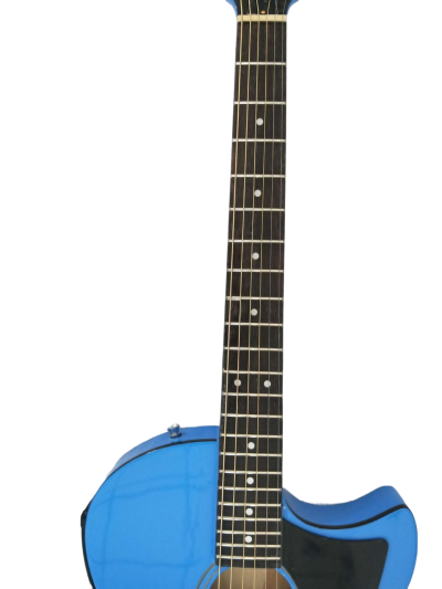 Custom Vile Barry S4CE BG Guild Blue Songbird Acoustic Electric Guitar - Image 6