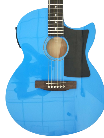 Custom Vile Barry S4CE BG Guild Blue Songbird Acoustic Electric Guitar