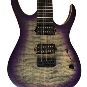 Custom Onyx Duvell Qatsi 7 String Ajna Burst Guitar