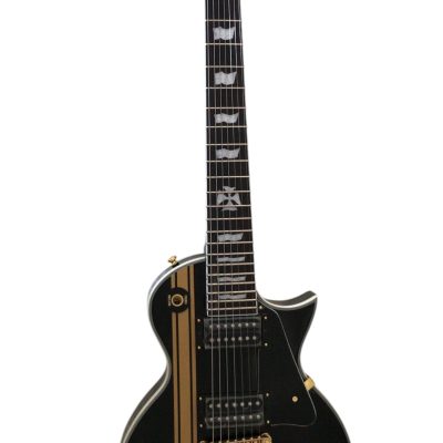 Custom Obsidian James Iron Cross Black 7 String Electric Guitar - Image 7