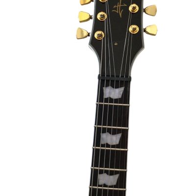 Custom Obsidian James Iron Cross Black 7 String Electric Guitar - Image 6