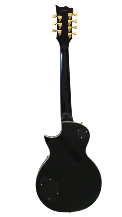 Custom Obsidian James Iron Cross Black 7 String Electric Guitar - Image 5