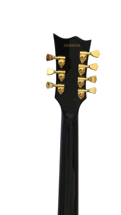 Custom Obsidian James Iron Cross Black 7 String Electric Guitar - Image 3