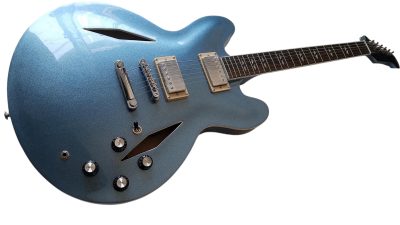 Custom Crown DG335 Dave Grohl Pelham Blue 6 String Electric Guitar - Image 5