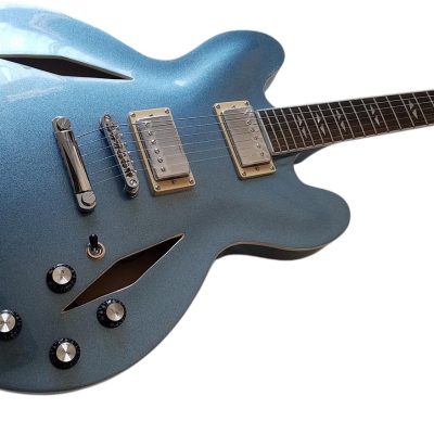 Custom Crown DG335 Dave Grohl Pelham Blue 6 String Electric Guitar - Image 5