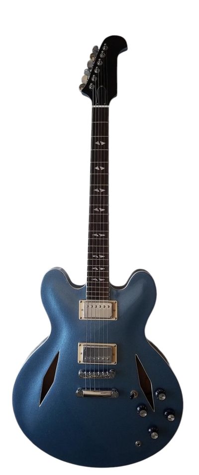 Custom Crown DG335 Dave Grohl Pelham Blue 6 String Electric Guitar - Image 3