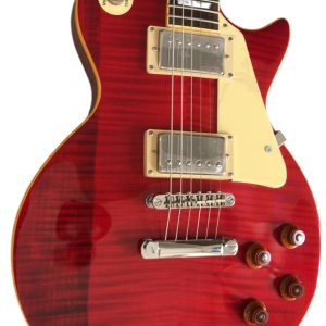 Custom Crown Clapton Lucy Red Flame Maple Top Chrome Hardware Electric Guitar