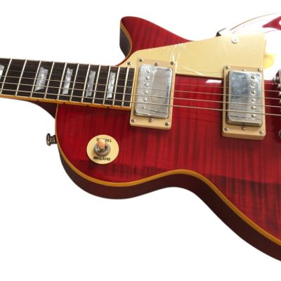 Custom Crown Clapton Lucy Red Flame Maple Top Chrome Hardware Electric Guitar - Image 6
