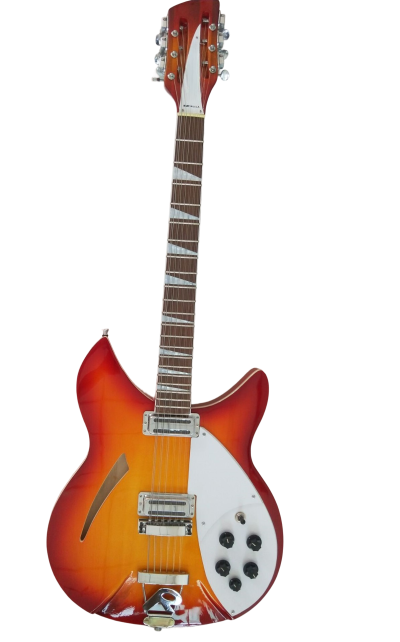 Custom Nova Sunburst Fireglo 360 12C63 PT 12 String Electric Guitar - Image 4