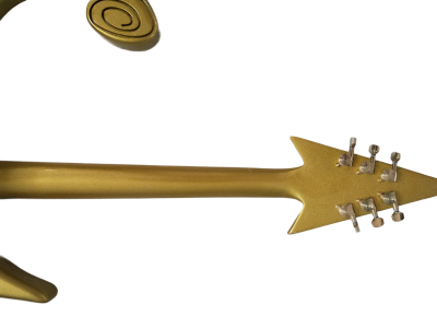 Custom Ember Prince Love Metallic Gold Tremolo Guitar - Image 9