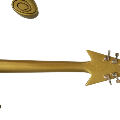 Custom Ember Prince Love Metallic Gold Tremolo Guitar - Image 9