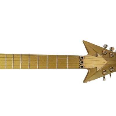 Custom Ember Prince Love Metallic Gold Tremolo Guitar - Image 6