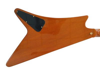 Custom Crown Korina Moderne Split Headstock Antique Natural Electric Guitar - Image 7