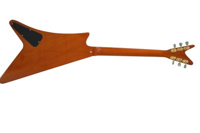 Custom Crown Korina Moderne Split Headstock Antique Natural Electric Guitar - Image 6