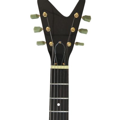 Custom Crown Korina Moderne Split Headstock Antique Natural Electric Guitar - Image 5