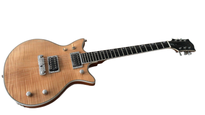 Custom Sovereign Malcolm Young Tiger Maple Top II Jet G6131MYF Guitar - Image 7