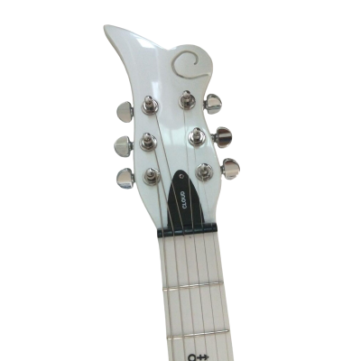 Custom Ember Prince Personalized Print Back Cloud Pearl White Guitar - Image 6