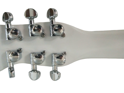 Custom Ember Prince Personalized Print Back Cloud Pearl White Guitar - Image 4