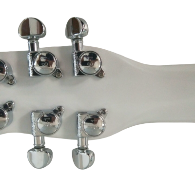 Custom Ember Prince Personalized Print Back Cloud Pearl White Guitar - Image 4