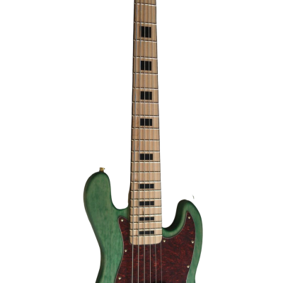 Custom Regent Matte Seafoam Green 6 String Jazz Bass - Image 3