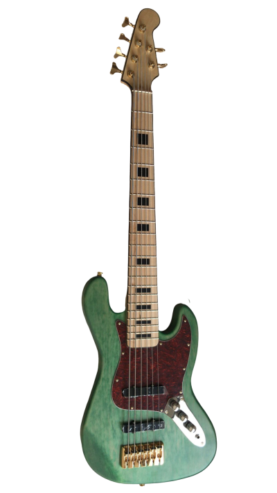Custom Regent Matte Seafoam Green 6 String Jazz Bass - Image 3